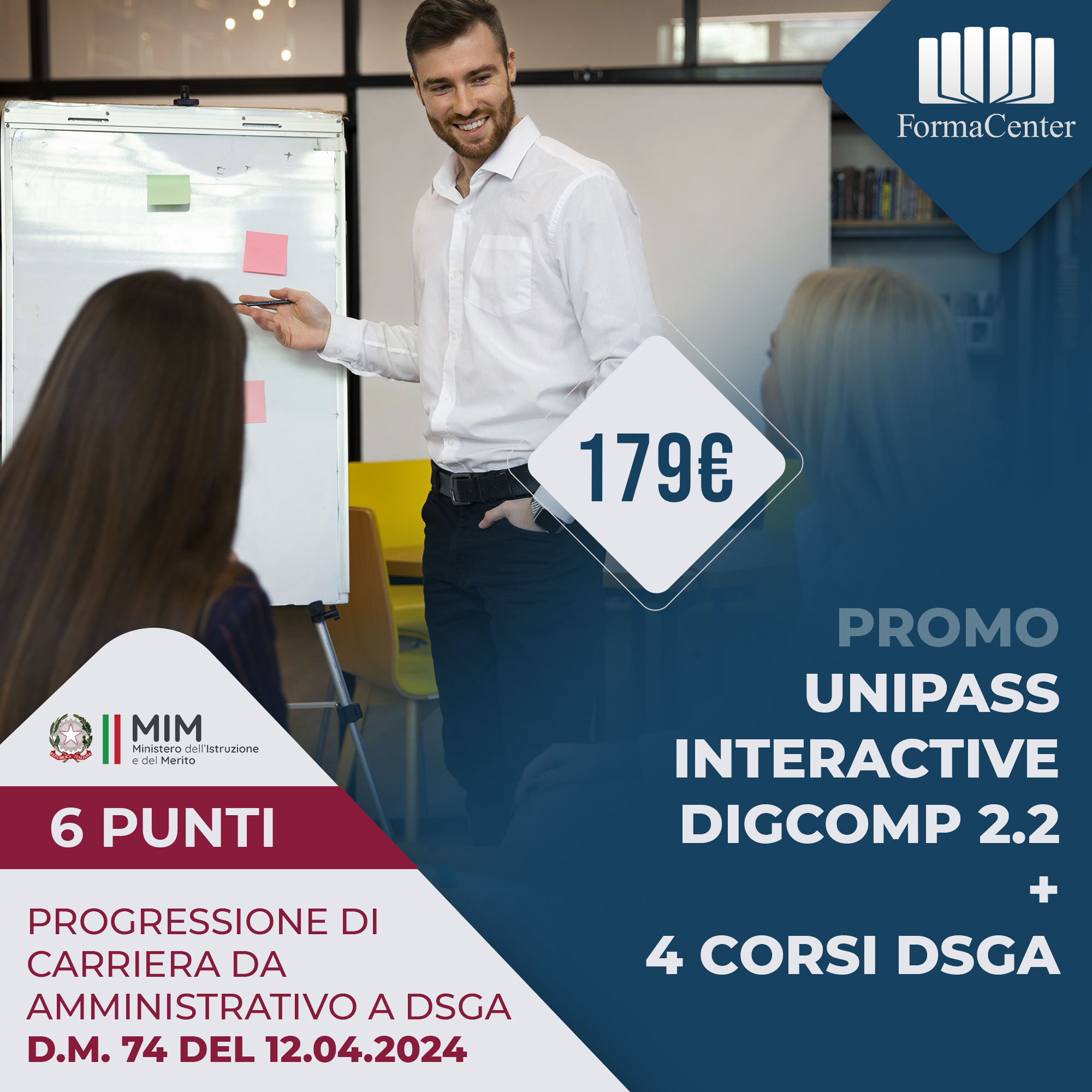 Promo Unipass Interactive Digcomp 2.2 + 4 corsi DSGA