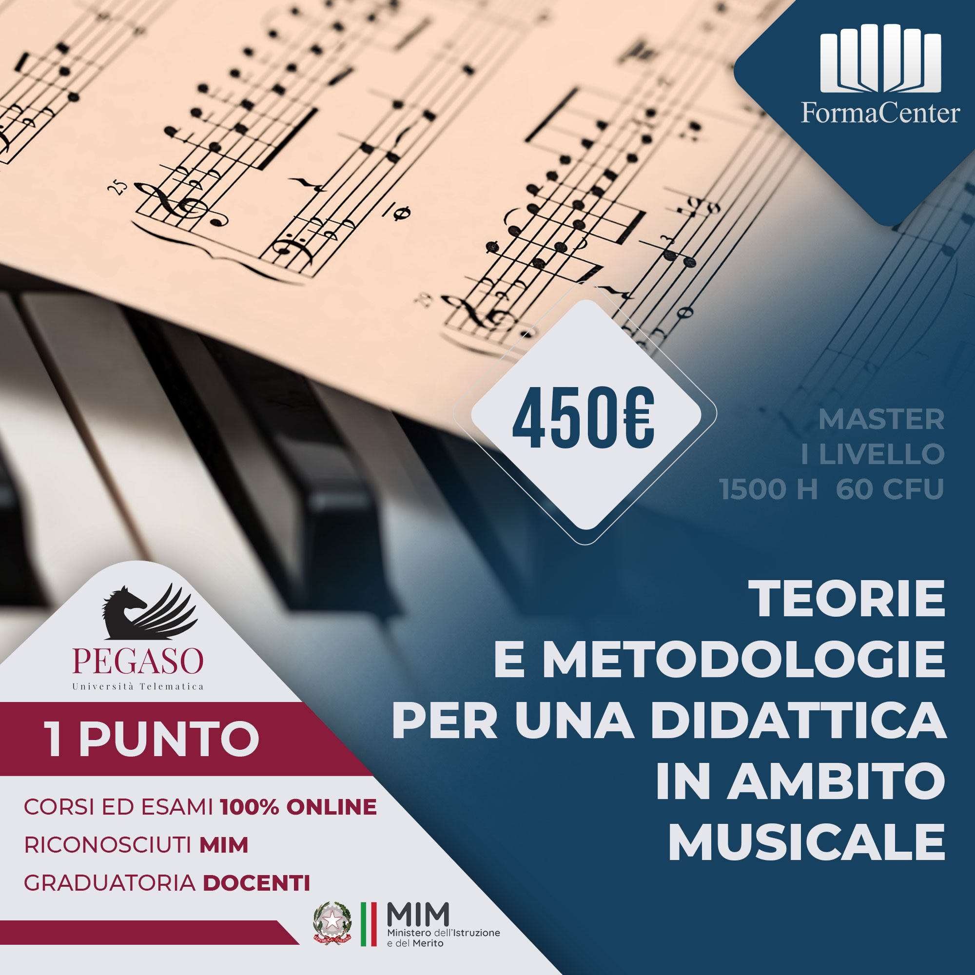 Master 1° livello: Teorie e metodologie per una didattica in ambito musicale