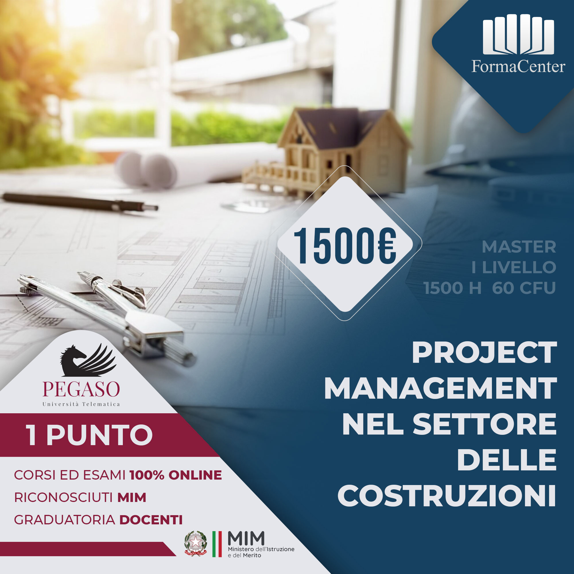 Master 1° livello: Project Management nel Settore delle Costruzioni